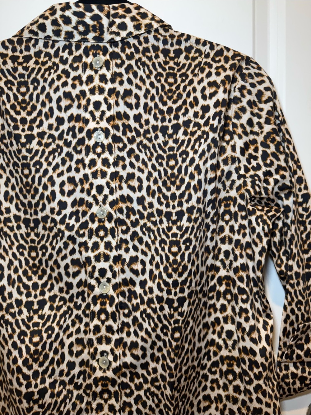 Hinson Wu Aileen Dress Animal Print in Brown & Black Cotton Size Small - Picture 6 of 6